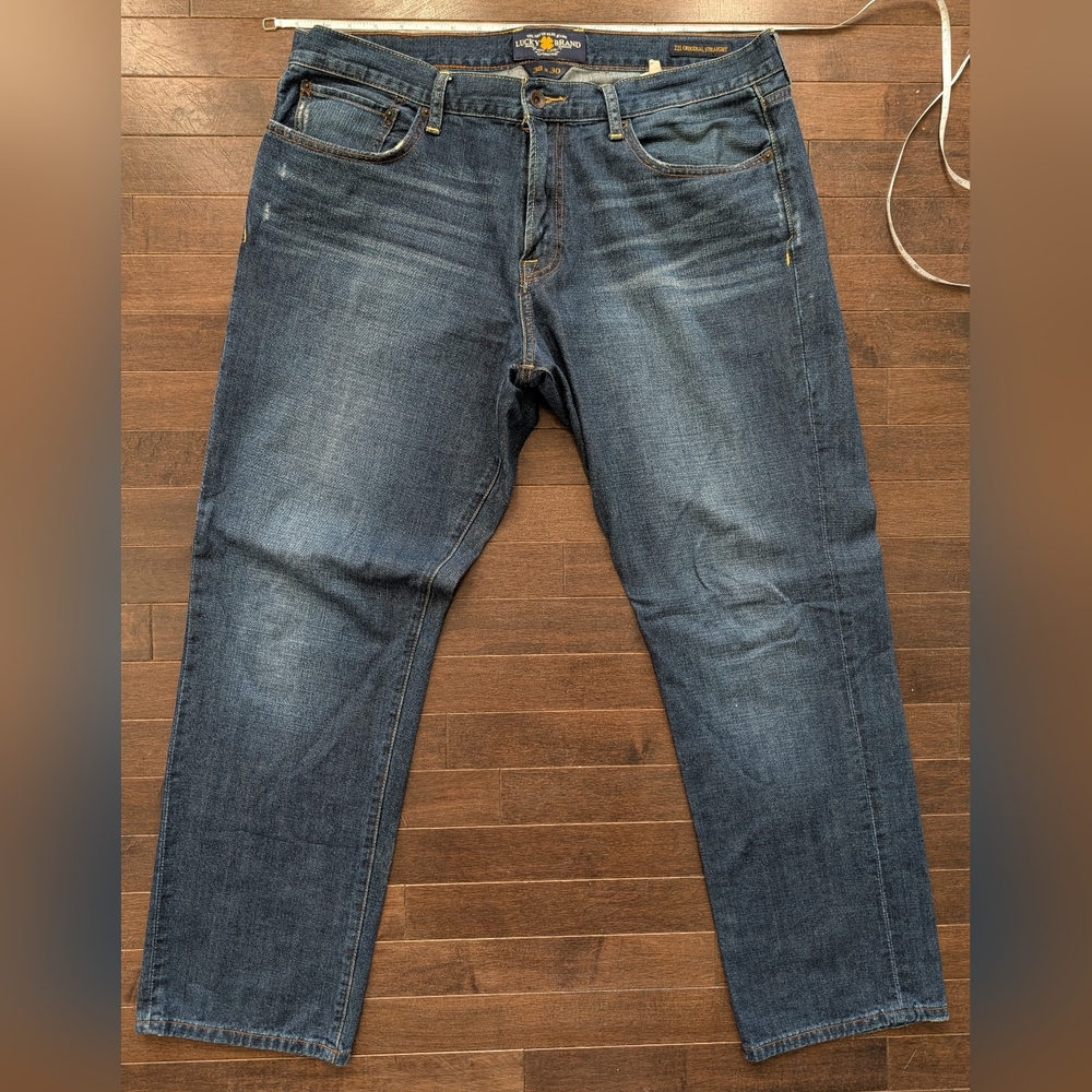 Men’s Lucky Brand 221 Original Straight Jeans | 38x30 | Dark Wash
